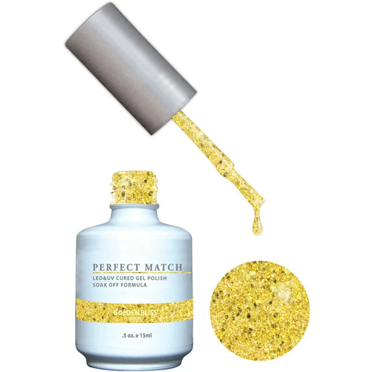 LeChat Perfect Match Gel Polish & Nail Lacquer Golden Bliss - .5oz