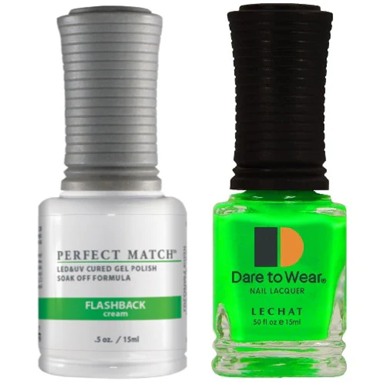 LeChat Perfect Match Gel Polish & Nail Lacquer Flashback - .5oz