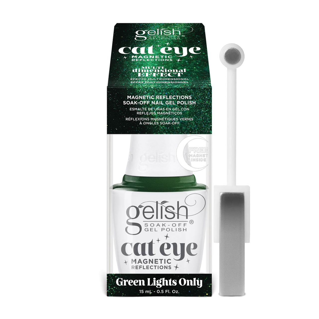 Gelish Cat Eye Magnetic Reflections Green Lights Only