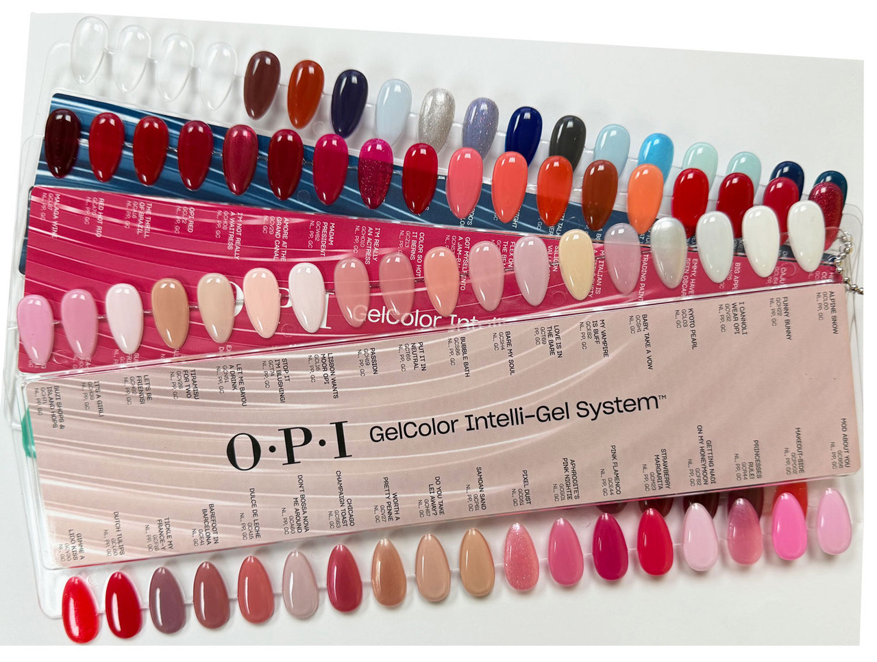 OPI GelColor Intelli Gel System Color Chart 104 Shades 3 Panel Display OPI GelColor Intelli Gel System Color Chart 104 Shades 3 Panel Display