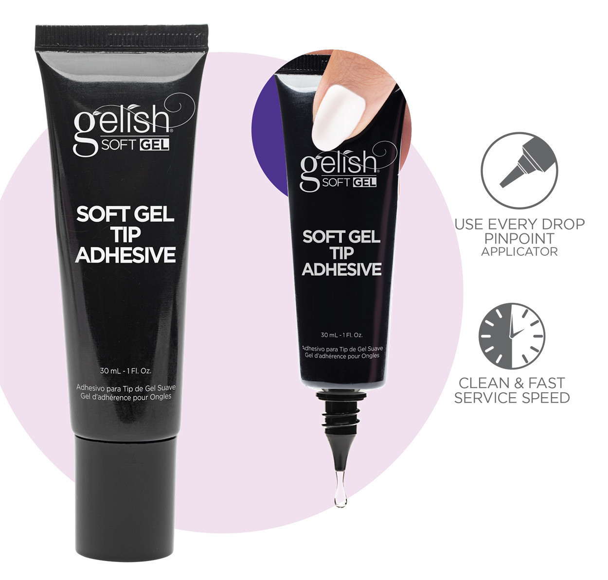 Gelish Soft Gel Tip Primer & Adhesive Tube @ 25% OFF