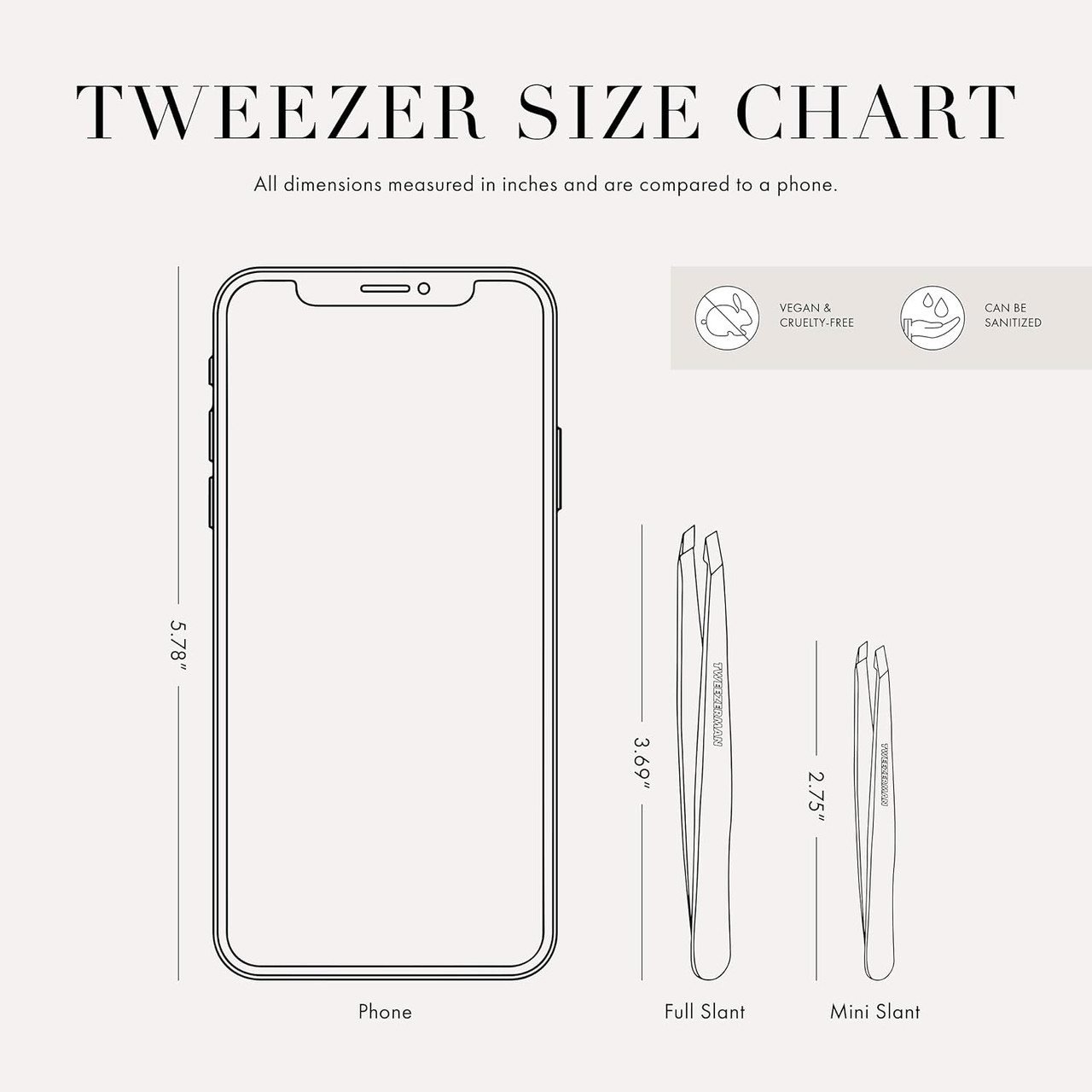 Tweezerman Black Matte Slant Tweezer