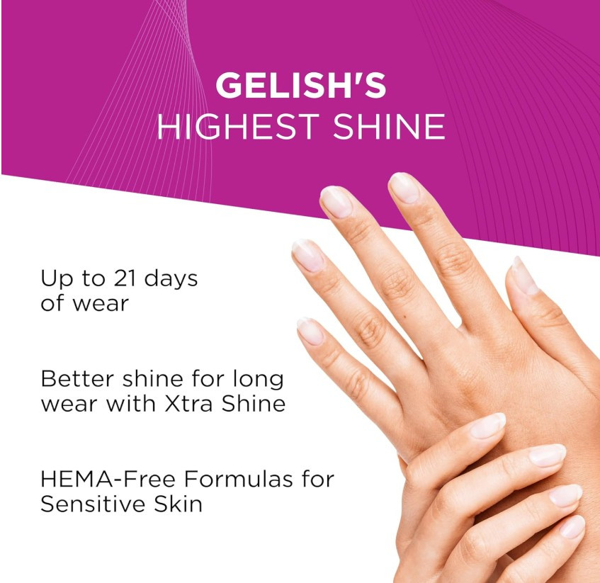 Gelish HEMA-Free Xtra Shine Top Coat - 15 mL / .5 oz
