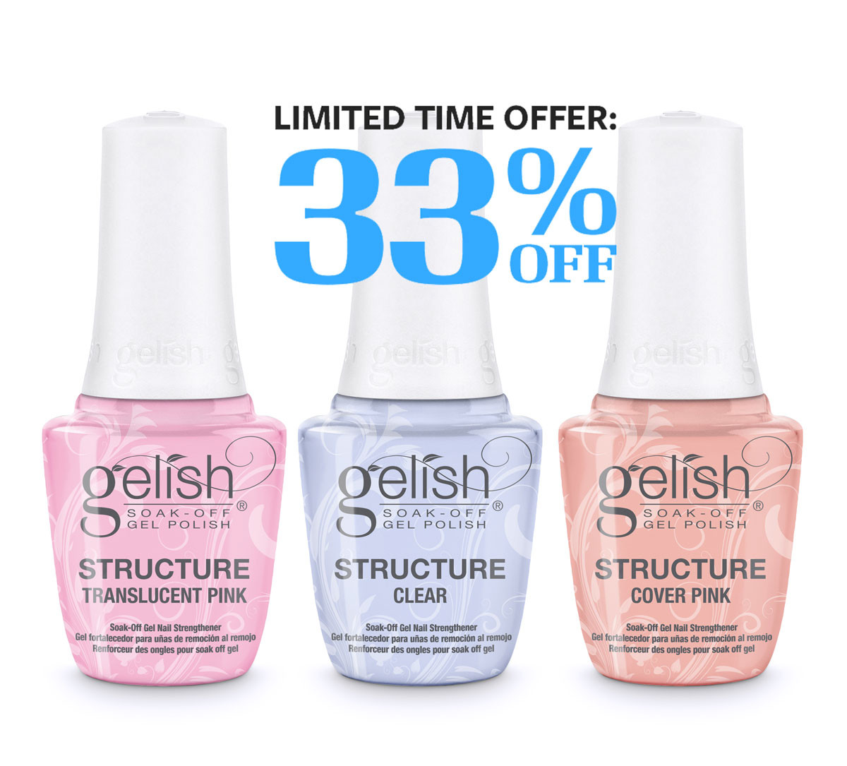 Gelish Brush-On Structure Gels @ 33% OFF