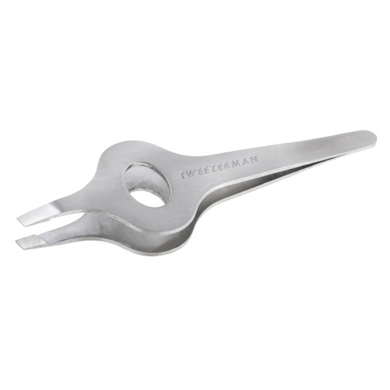 Tweezerman Wide Grip Slant Classic Tweezer - Stainless Steel**OPEN BOX**NON-RETURNABLE Tweezerman Wide Grip Slant Classic Tweezer - Stainless Steel**OPEN BOX**NON-RETURNABLE