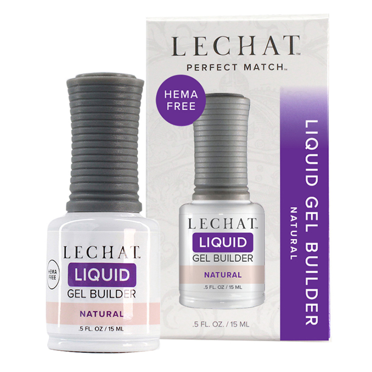 LeChat Perfect Match HEMA-free Liquid Gel Builder Natural - .5oz