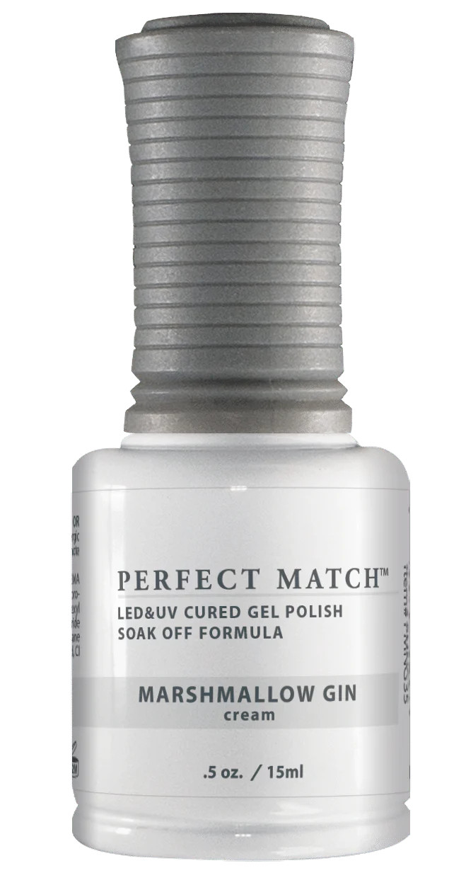 LeChat Perfect Match Gel Polish Marshmallow Gin - 0.5oz. (15ml)