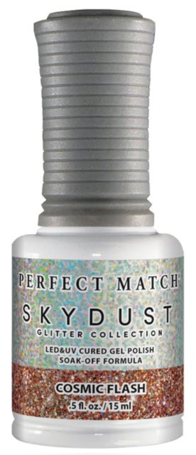 LeChat Perfect Match Sky Dust Glitter Gel Polish Cosmic Flash - 5 oz