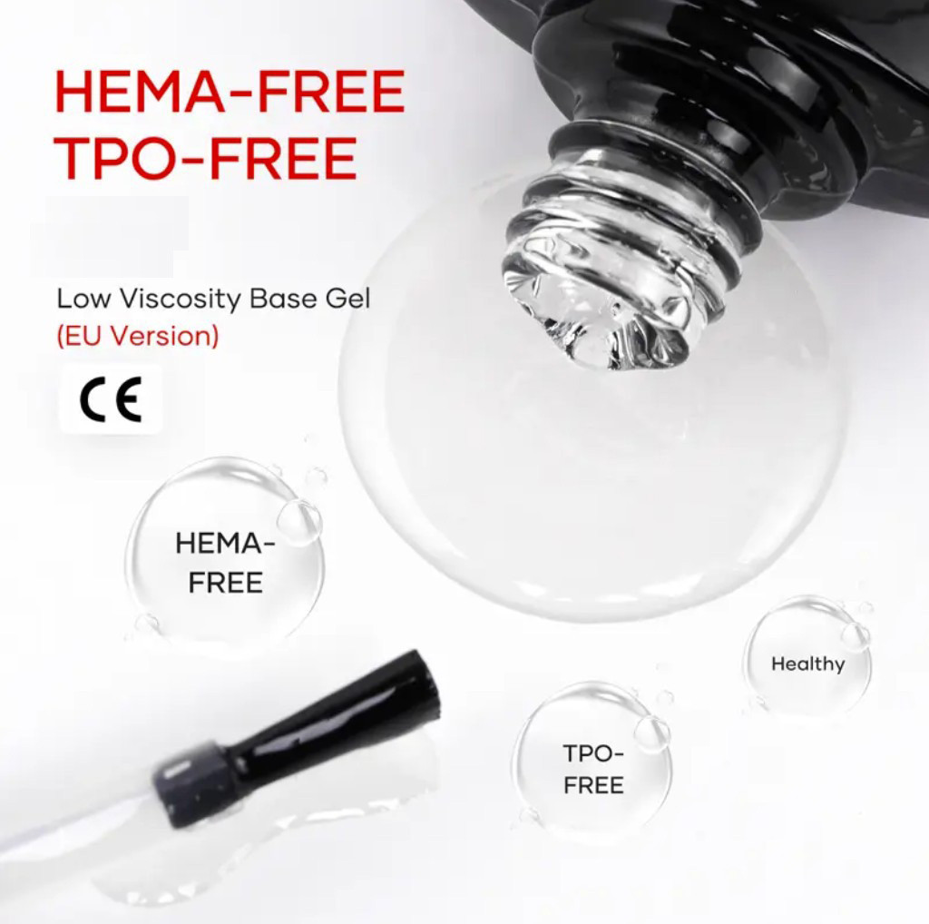 NDi beauty HEMA - Free Glass Finish Gel Base - .5 oz