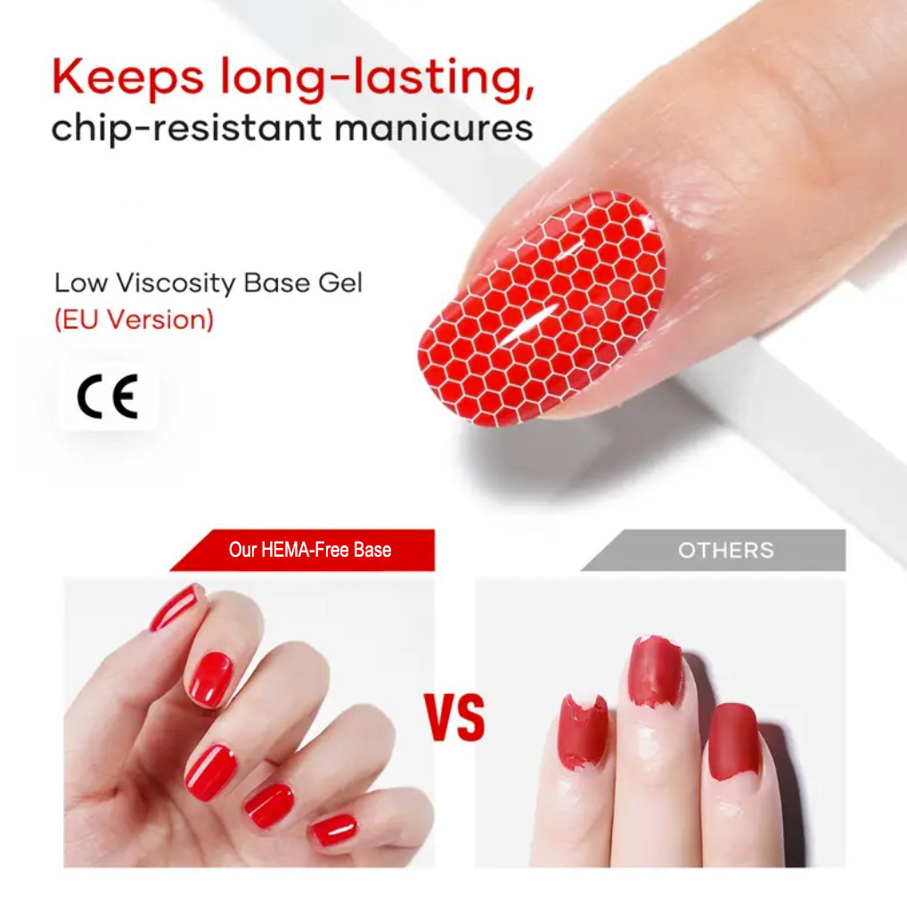 NDi beauty HEMA - Free Glass Finish Gel Base - .5 oz