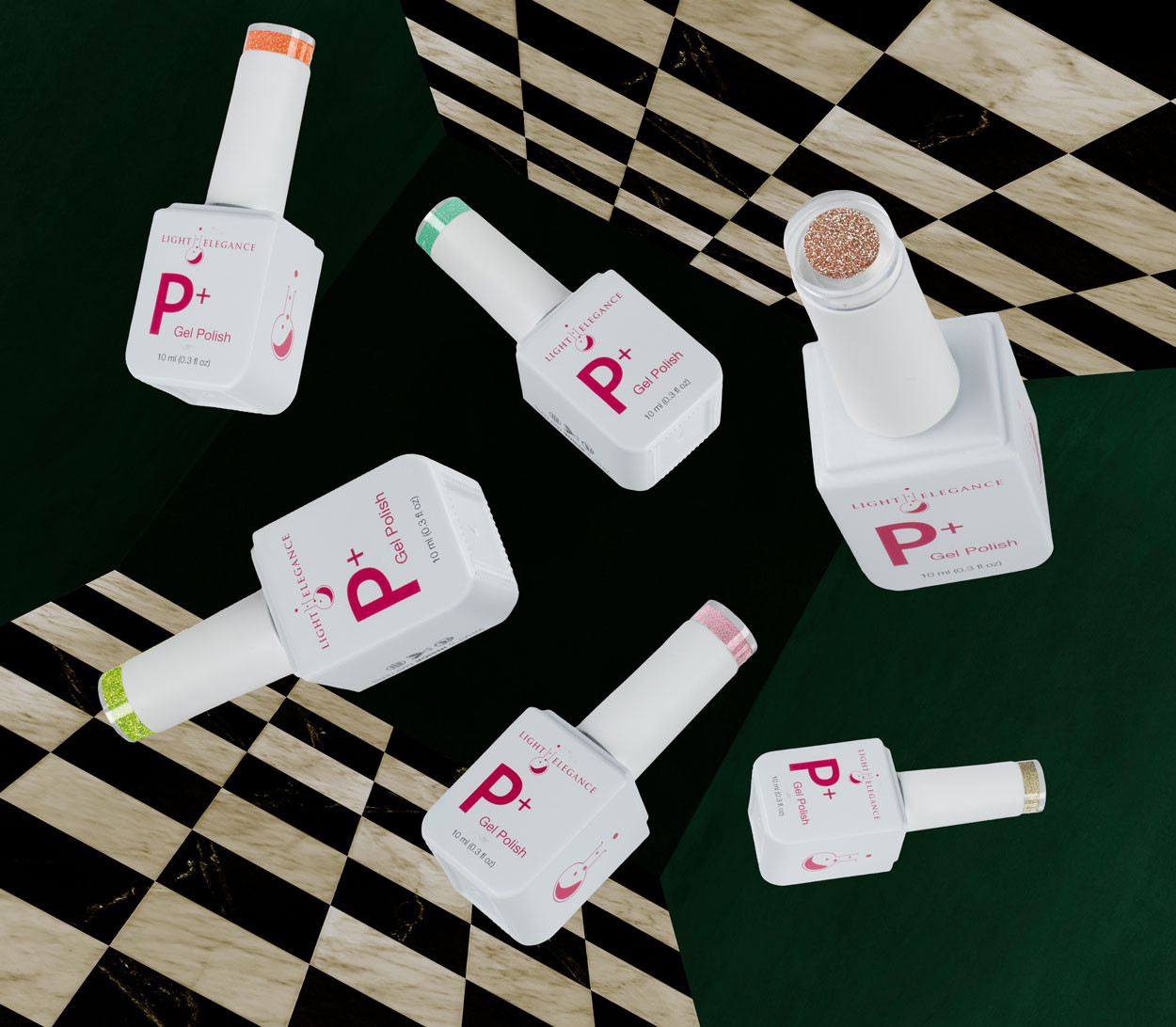 Light Elegance P+ Glitter Gel Polish Lost in Wonderland Spring/Summer 2026 Collection