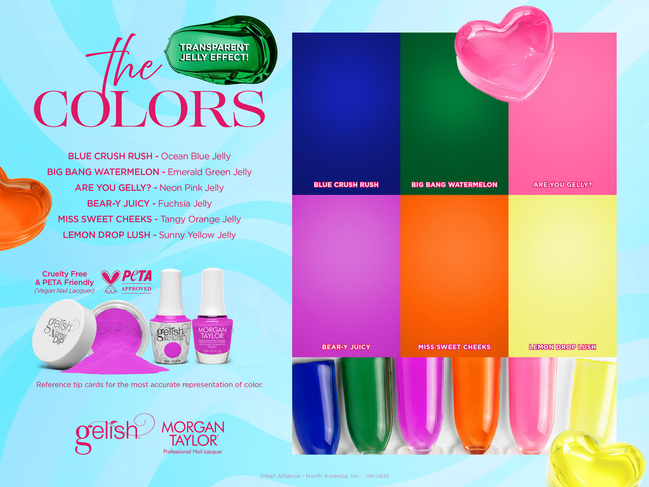 Gelish & Morgan Taylor Summer 2026 Keep It Juicy collection Trio (Gel & Lacquer & Dip)