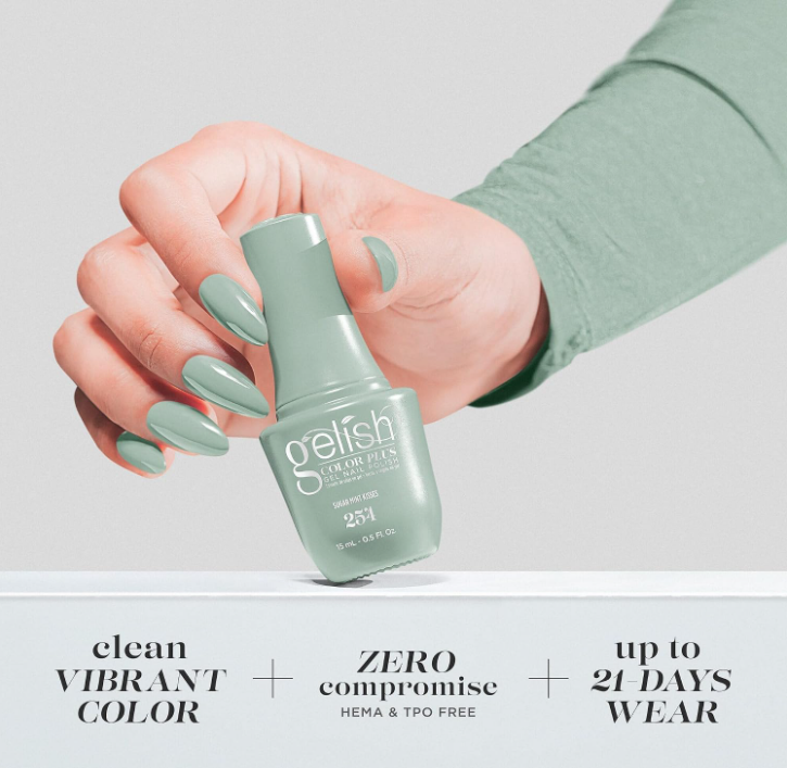 Gelish Color Plus Gel Nail Polish Sugar Mint Kisses - 0.5 fl oz