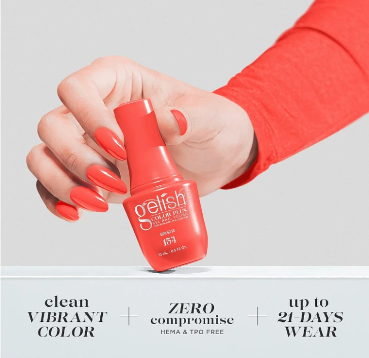 Gelish Color Plus Gel Nail Polish Glow Off Sis - 0.5 fl oz
