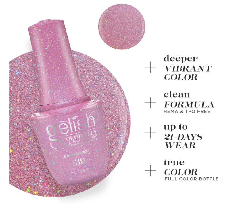 Gelish Color Plus Gel Nail Polish Serving Major Looks - 0.5 fl oz