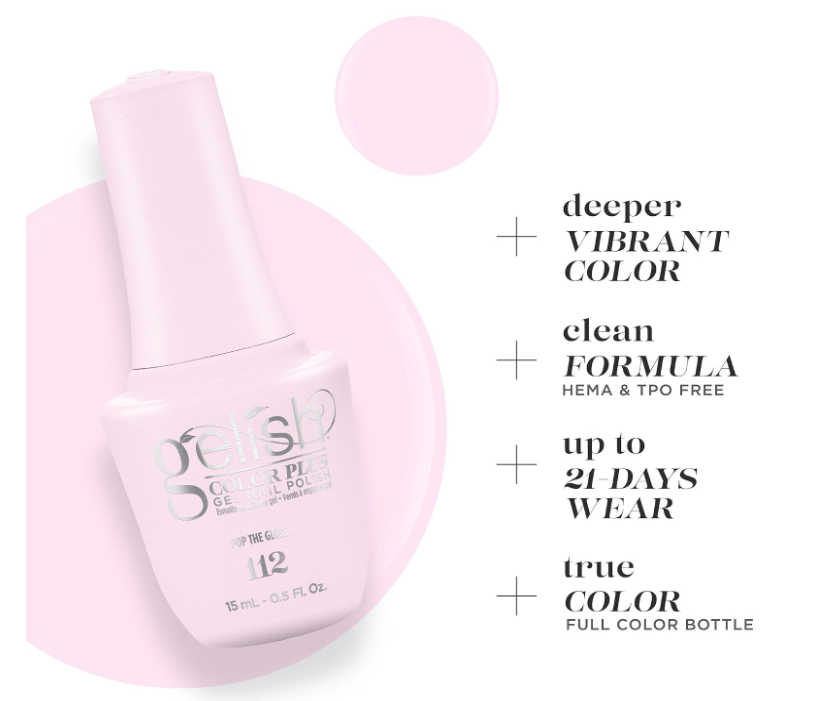 Gelish Color Plus Gel Nail Polish Pop The Gloss - 0.5 fl oz