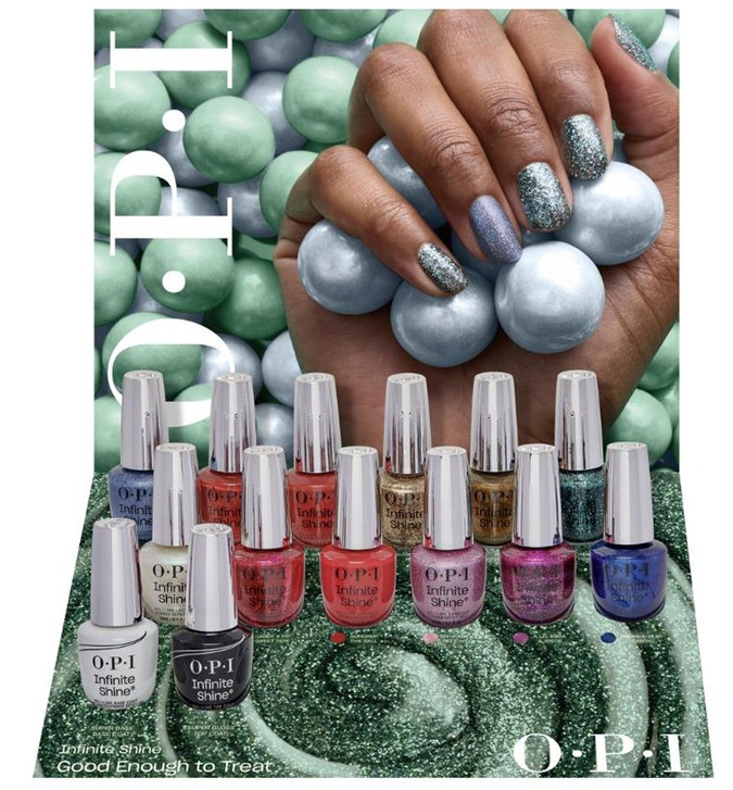 OPI Good Enough to Treat 2025 holiday collection for Infinite Shine !