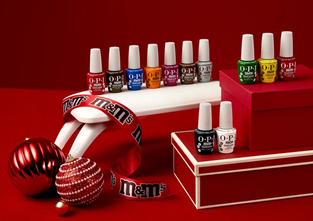 OPI Sweeten Your Mani x m&m’s Holiday 2026 Collection