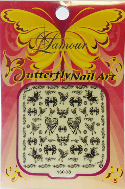 Lamour Butterfly Nail Art - Nsc08