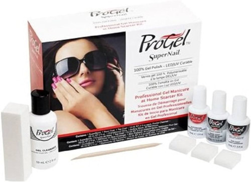 SuperNail ProGel Professional Gel Manicure At Home Starter Kit ** Non-Returnable