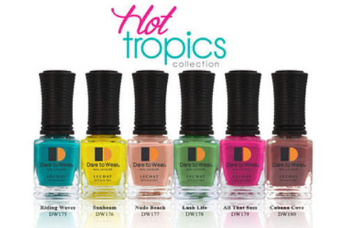 LeChat Hot Tropics Collection - 6 mini Nail Lacquer .25 fl oz/ 7.4 ml