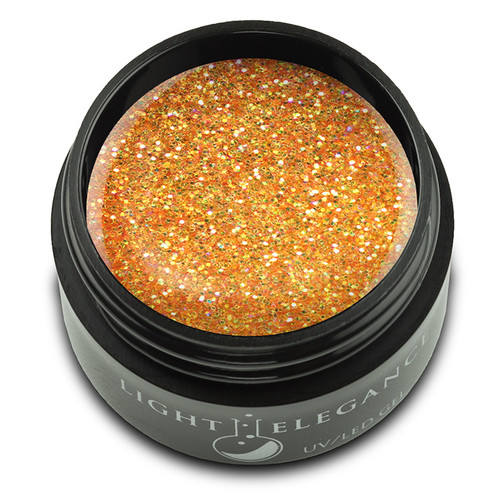 LE Light Elegance UV/LED Glitter Gel Nice Melons - .575 Oz (17 mL)