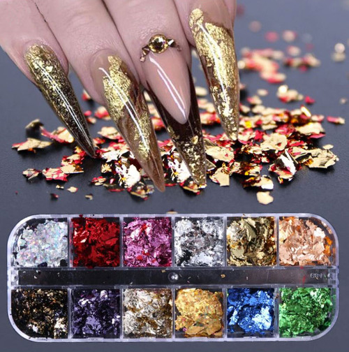 Daily Charme Nail Art Foil Paper / Holographic Gold