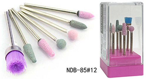 NDi beauty Diamond Carbide Bit Set 7 PCS - 3/32 Shank - NDB85-12