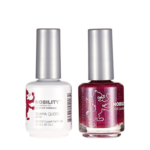 LeChat Nobility Gel Polish & Nail Lacquer Duo Set Drama Queen - .5 oz / 15 ml