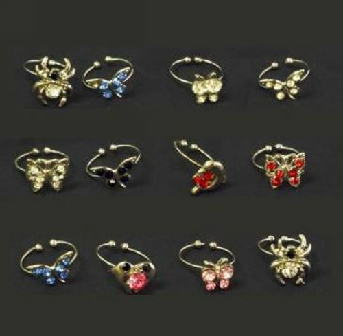 Adjustable Toe Ring - Style 214 (100 rings / each tray)