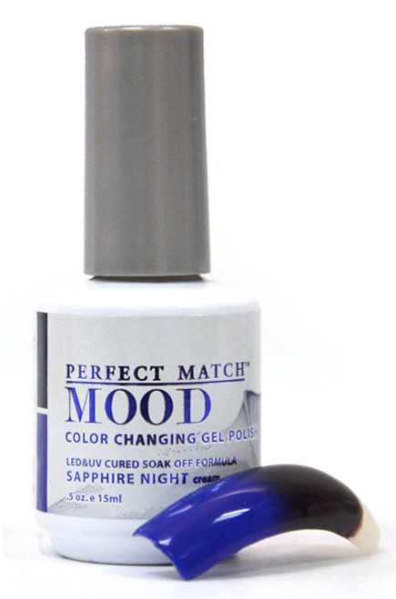 LeChat Perfect Match Gel Polish Mood Color Sapphire Night - .5oz LeChat Perfect Match Gel Polish Mood Color Sapphire Night - .5oz