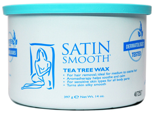 Satin Smooth Tea Tree Wax with Eucalyptus - 14oz