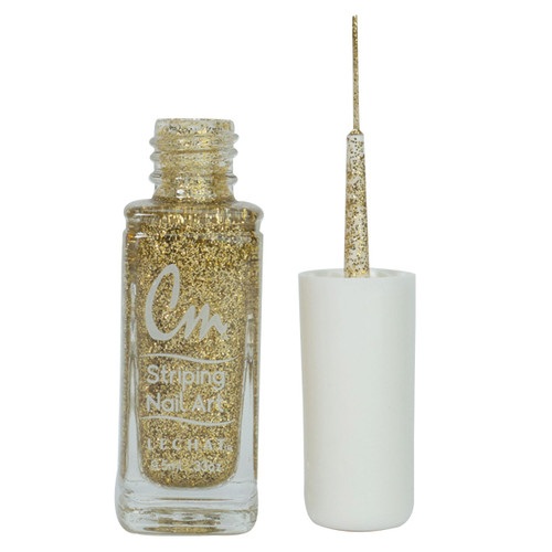 LeChat Cm Striping Nail Art - Gold Glitter