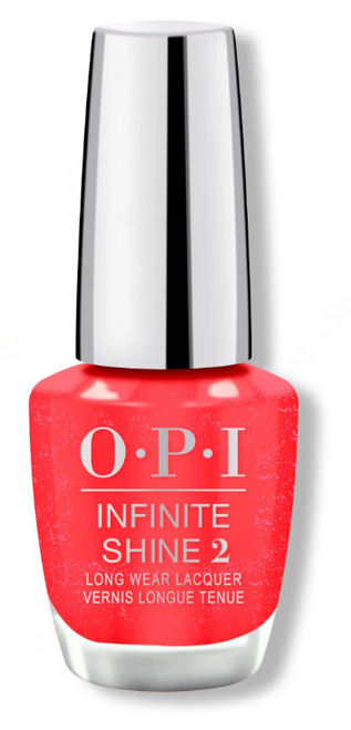 OPI Infinite Shine Left Your Texts On Red - .5 Oz / 15 mL