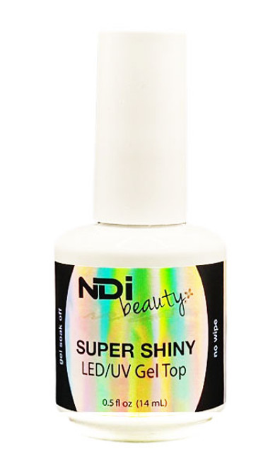 NDi beauty Super Shiny LED/UV No Wipe Gel Top - .5 oz