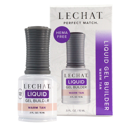 LeChat Perfect Match HEMA-free Liquid Gel Builder Warm Tan - .5oz