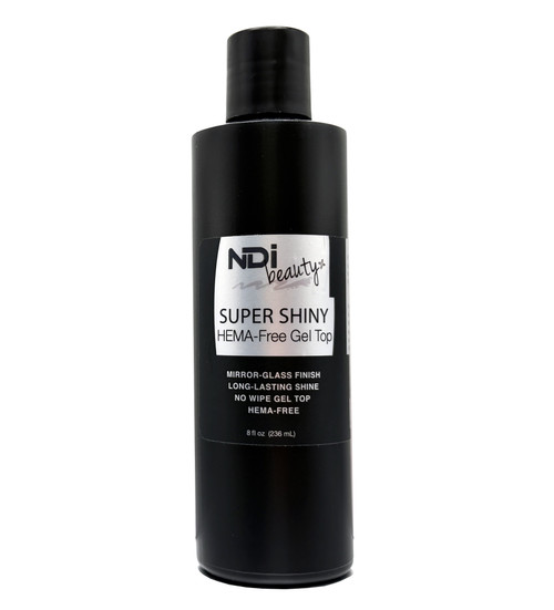NDi beauty HEMA-Free Super Shiny No Wipe Gel Top - 8 oz