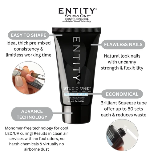 Entity Studio One Contouring Gel PolyGel 60g | 2 Oz - 50% OFF