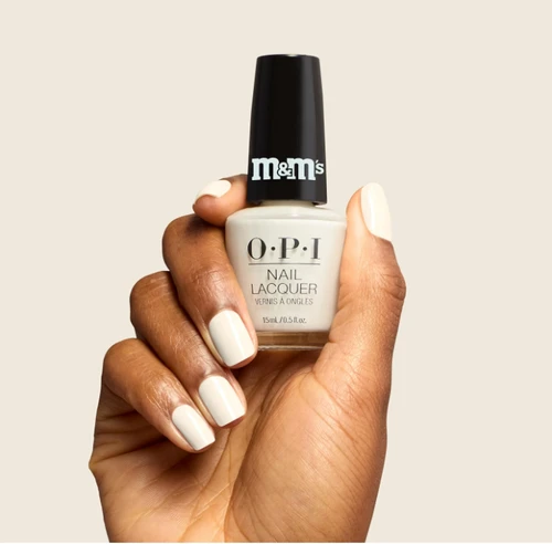 OPI x M&M'S Nail Lacquer White Choco-hot HRT11 - .5 oz fl