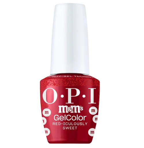 OPI x M&M'S GelColor Intelli-Gel Red-iculously Sweet HPT12 - 0.5 oz (15 mL)
