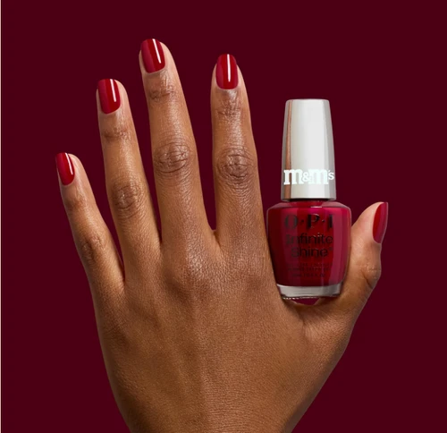 OPI x M&M'S Infinite Shine On the Sweet List HRT24 - .5 oz / 15 mL