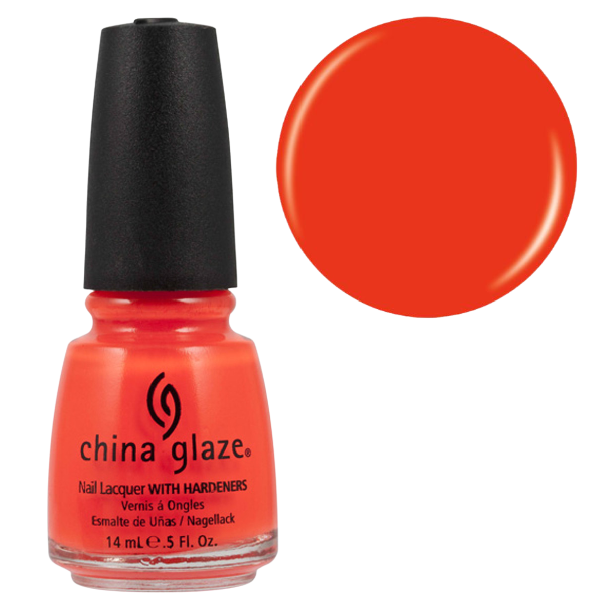 liuchuanliangping•*¨*•.¸♬︎ China Glaze Nail Polish Lacquer Orange Knockout - .5oz