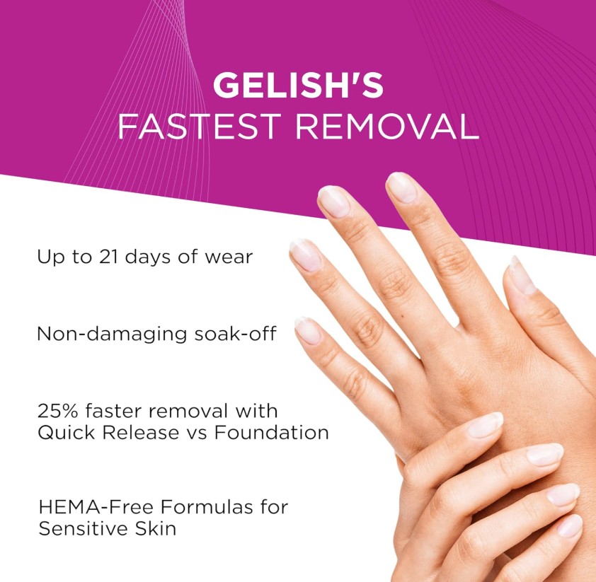 Gelish HEMA-Free Quick Release Base Coat - 15 mL / .5 oz