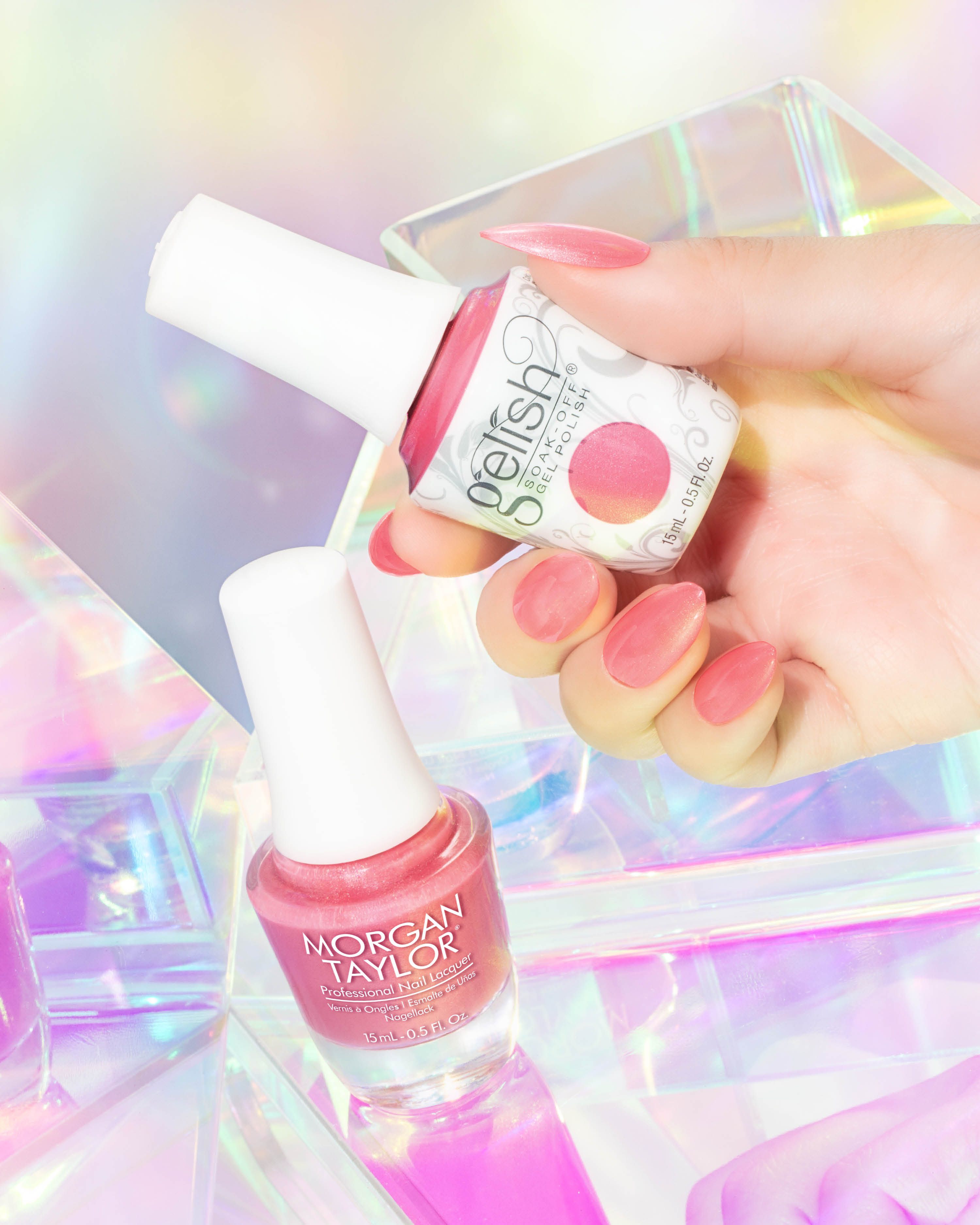 Gelish & Morgan Taylor Spring 2026 Prism Blooms collection Duo