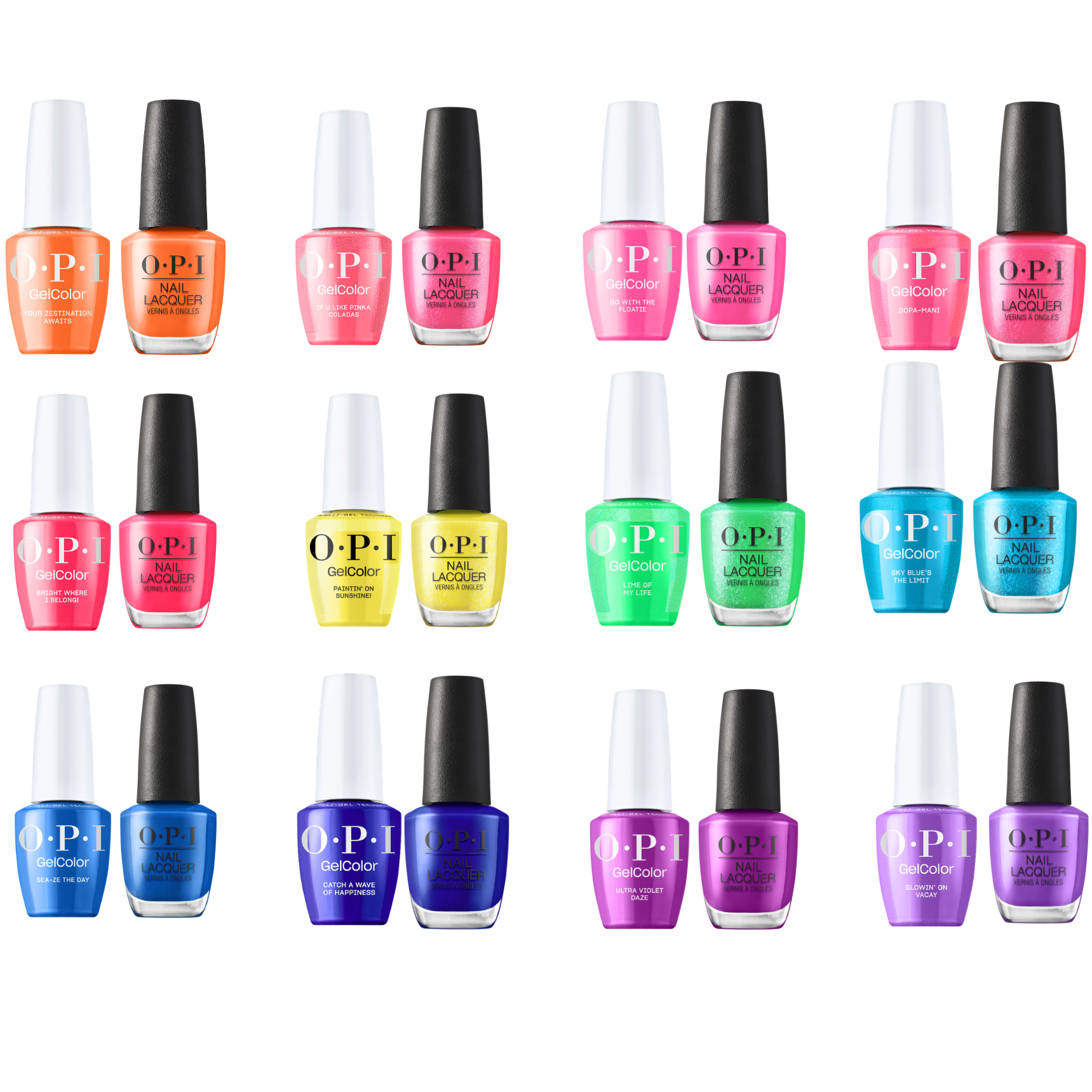 OPI Summer 2026 Trip to the Brite Side Collection DUO (GelColor +