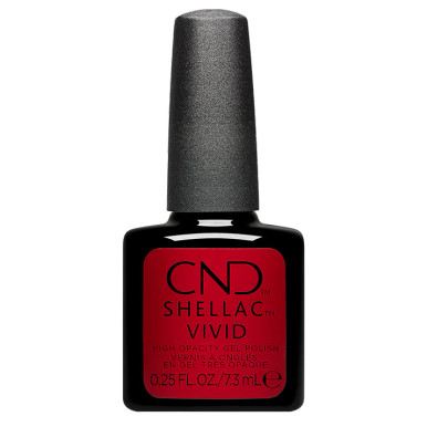 Red Cedar Shellac CND SHELLAC VIVID Red Carpe - 0.25 fl. oz. / 7.3mL