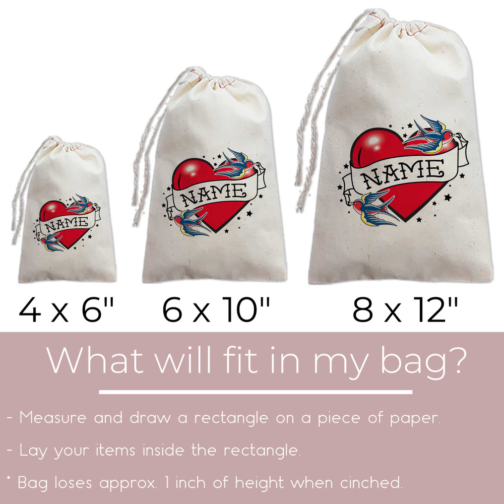 Tattoo Heart Favor Bags
