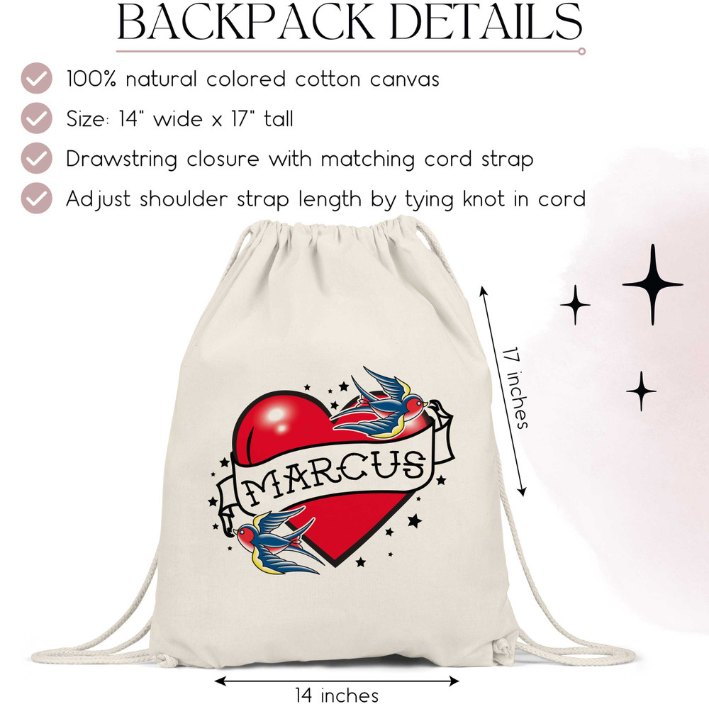 Tattoo Heart Favor Bags