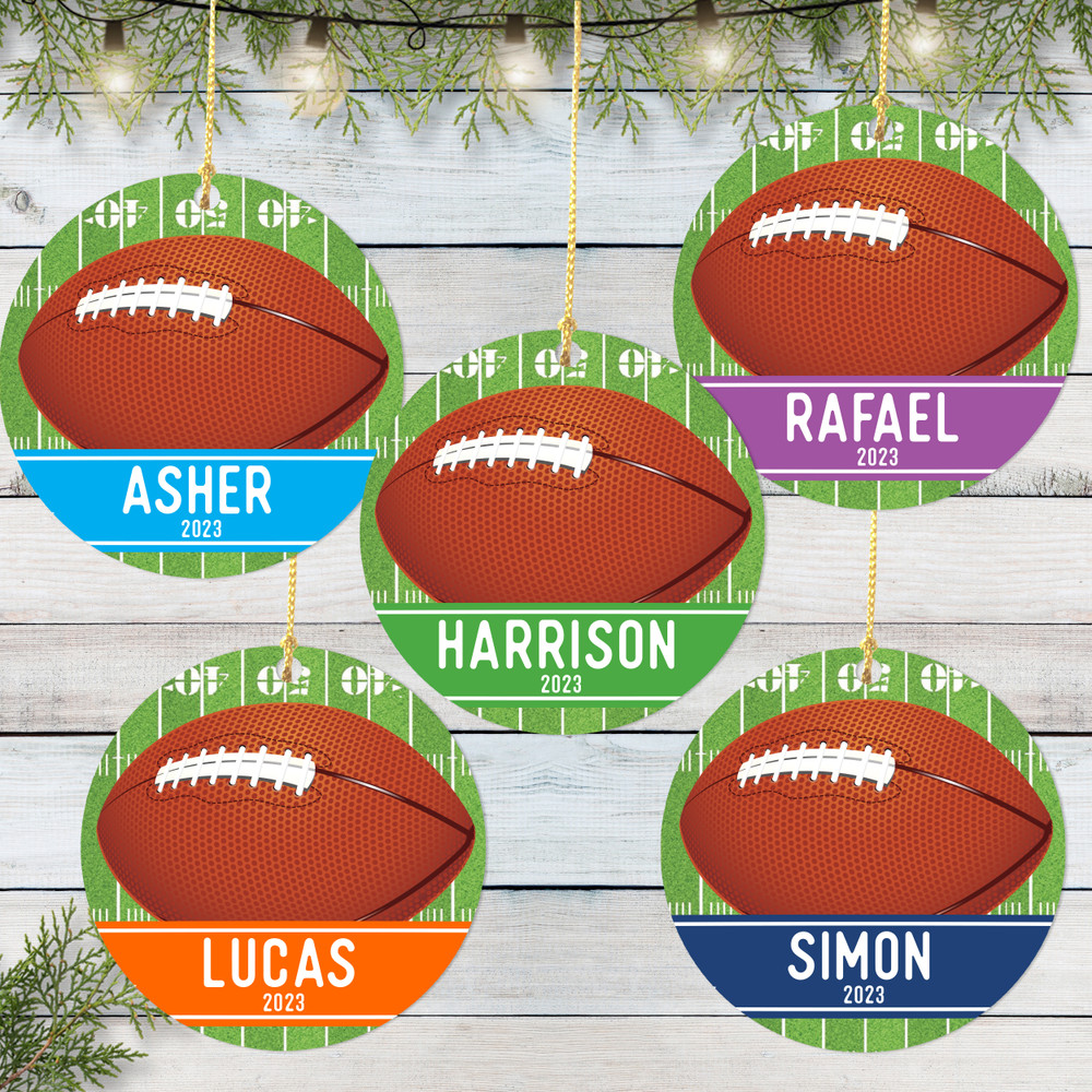 Football Christmas Ornament