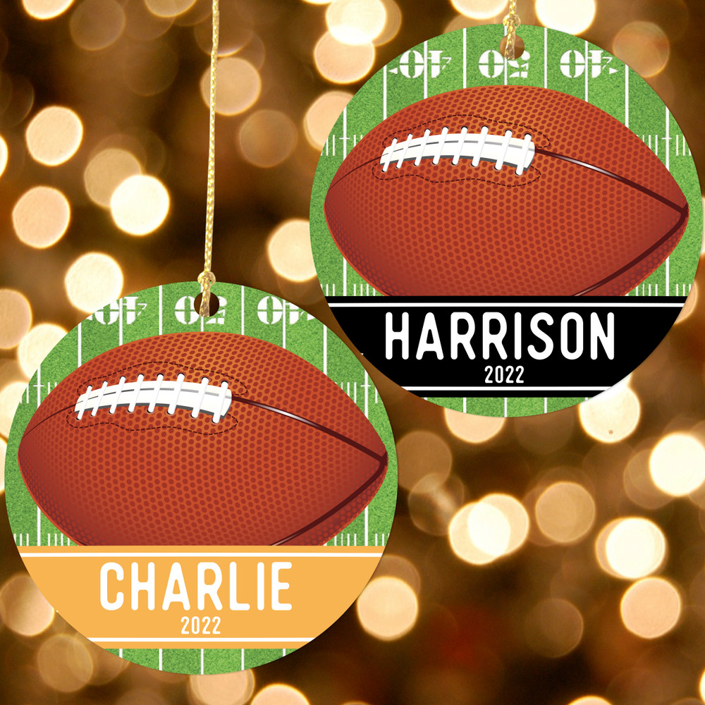 Football Christmas Ornament